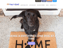 Tablet Screenshot of dogsinbrazil.org